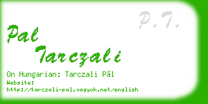 pal tarczali business card